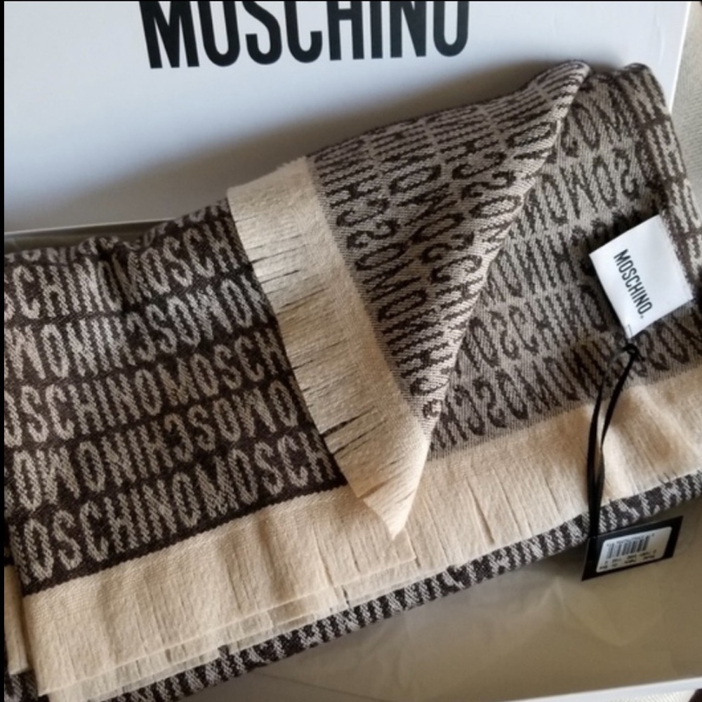 MOSCHINO Wool Scarf/Blanket NWT